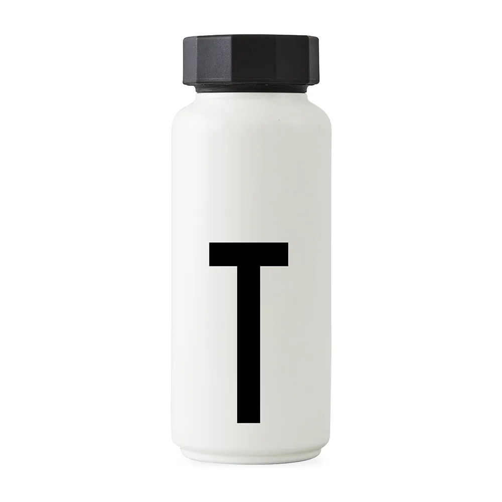 AJ Vintage thermos, T Design Letters