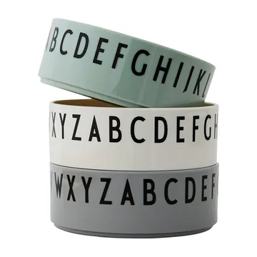 Breakfast Dinner Lunch 碗  三件套装 - 绿色 - Design Letters