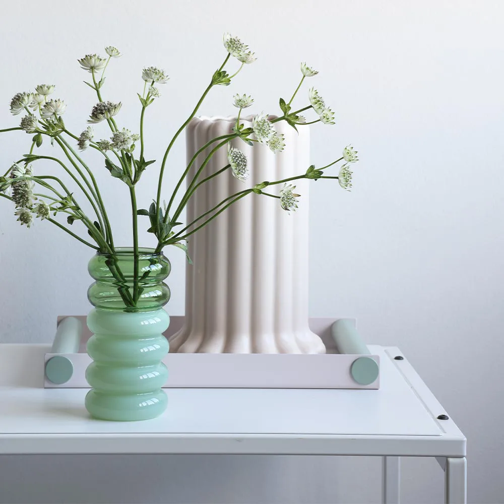 Bubble 2-in-1 花瓶 和 烛台 13.5 cm, 绿色 Design Letters