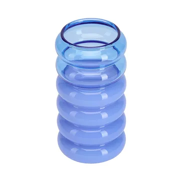 Bubble 2-in-1 花瓶 和 烛台 13.5 cm - 蓝色 - Design Letters