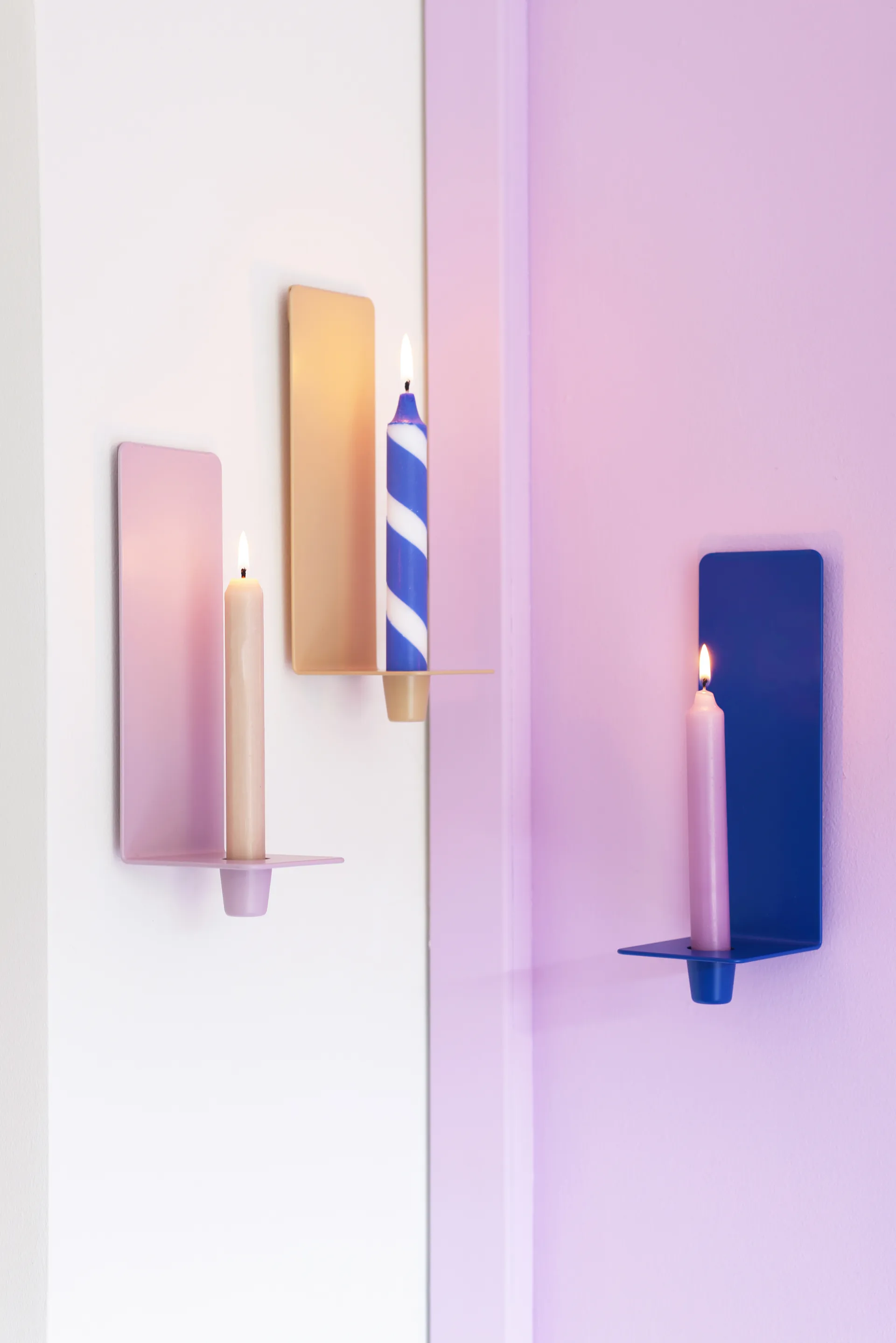 Cosy up wall-mounted 烛台 25 cm, 钴蓝色 Design Letters