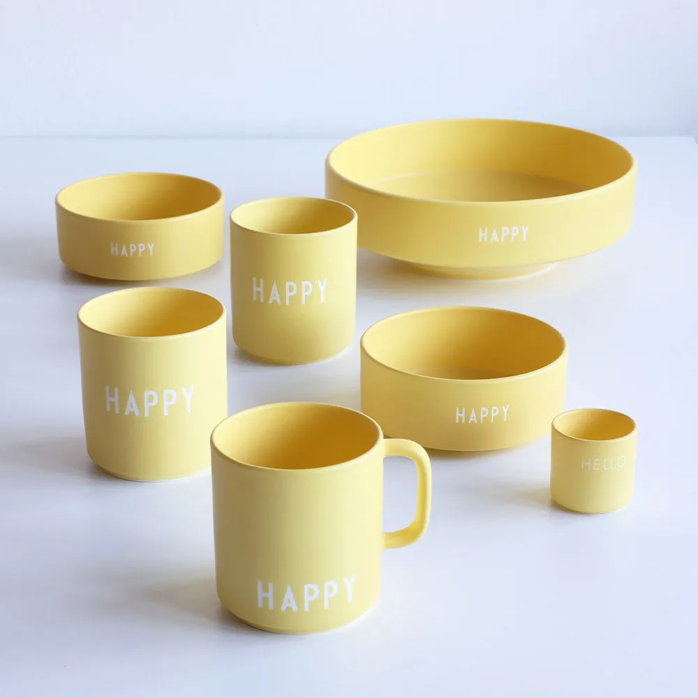 Design Letters 糖果碗 Ø12cm, 黄色 Design Letters