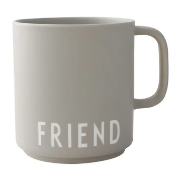 Design Letters 带柄精选杯 250ml - Friend-灰色 - Design Letters