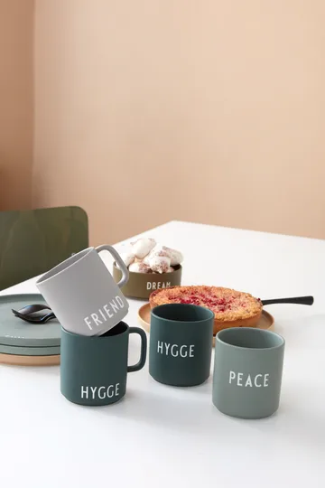 Design Letters 带柄精选杯 250ml - Friend-灰色 - Design Letters
