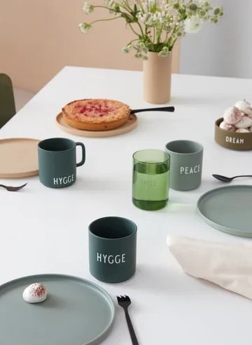 Design Letters 带柄精选杯 250ml - 惬意_深绿色 - Design Letters