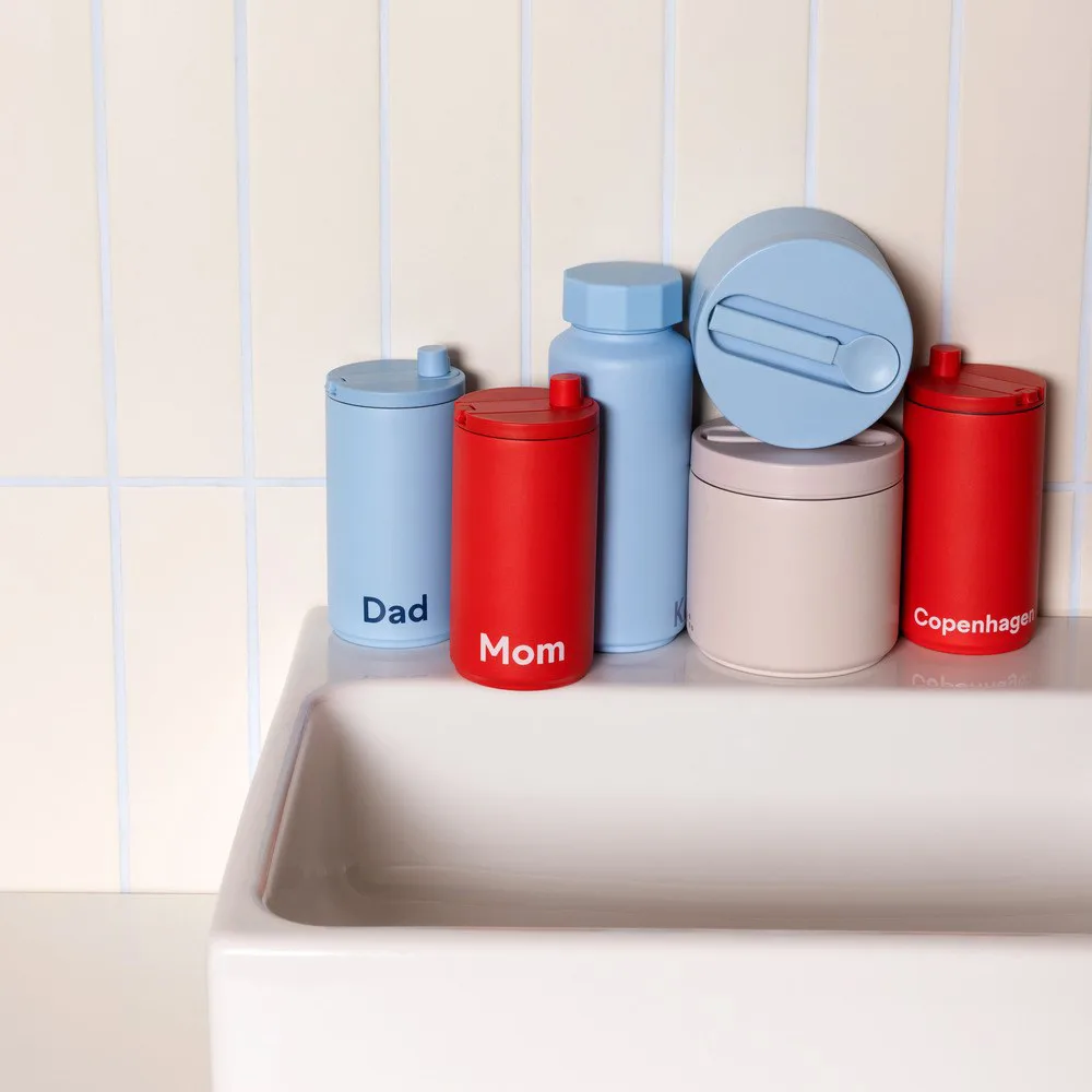 Design Letters 旅行杯 35 cl, Copenhagen-珊瑚红 Design Letters