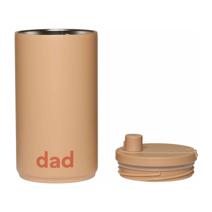 Design Letters 旅行杯 35 cl, Dad-beige Design Letters