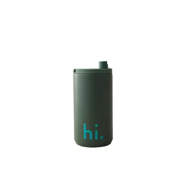 Design Letters旅行马克杯 350ml - Hi-myrtle 绿色 - Design Letters