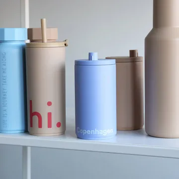 Design Letters旅行马克杯 350ml - 蓝色 - Design Letters