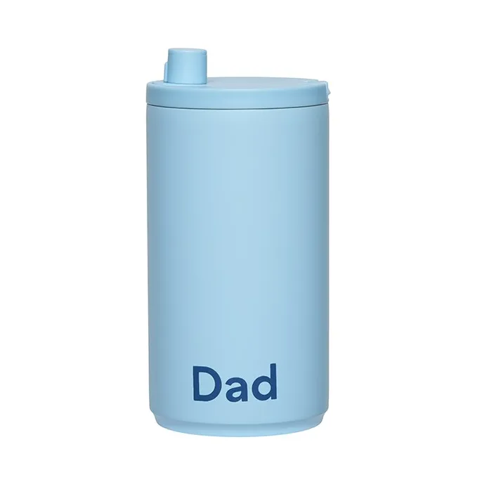 Design Letters旅行马克杯 350ml, 爸爸主题_浅蓝色 Design Letters
