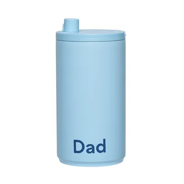 Design Letters旅行马克杯 350ml - 爸爸主题_浅蓝色 - Design Letters