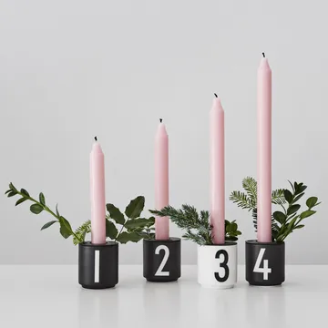 Design Letters 浓缩咖啡杯4件装黑色 - 黑色 - Design Letters