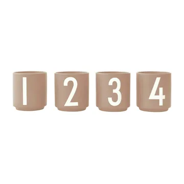 Design Letters意式浓缩咖啡杯 4件套 - 米色 - Design Letters