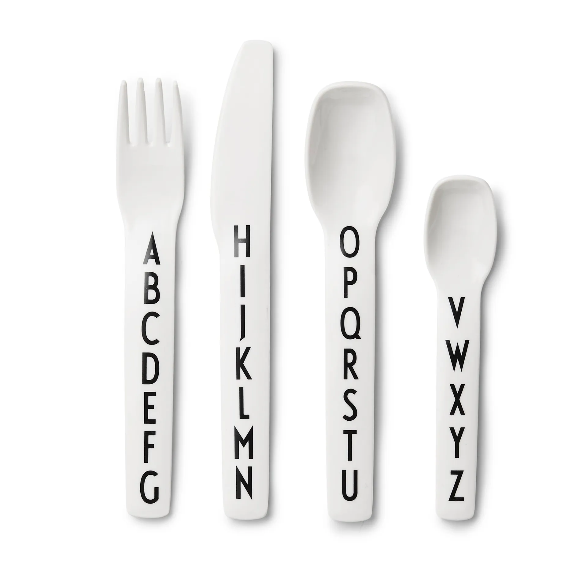 Design Letters 儿童密胺餐具, 4件装 Design Letters