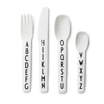 Design Letters 儿童密胺餐具 - 4件装 - Design Letters
