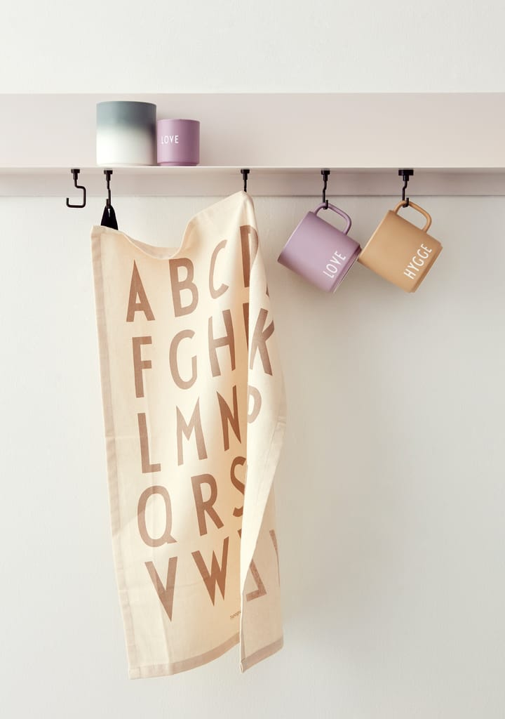 Design Letters 厨房巾  40x60 cm 两件套装, Off 白色 Design Letters