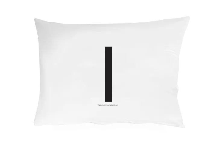Design Letters 字母纯棉枕套 70×50cm - I - Design Letters