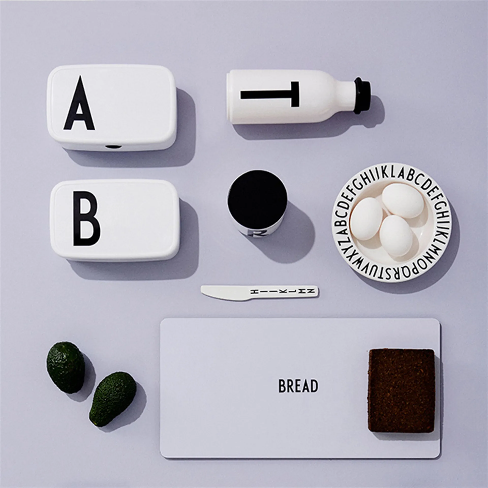 Design Letters 丹麦进口字母款便携午餐盒, B Design Letters