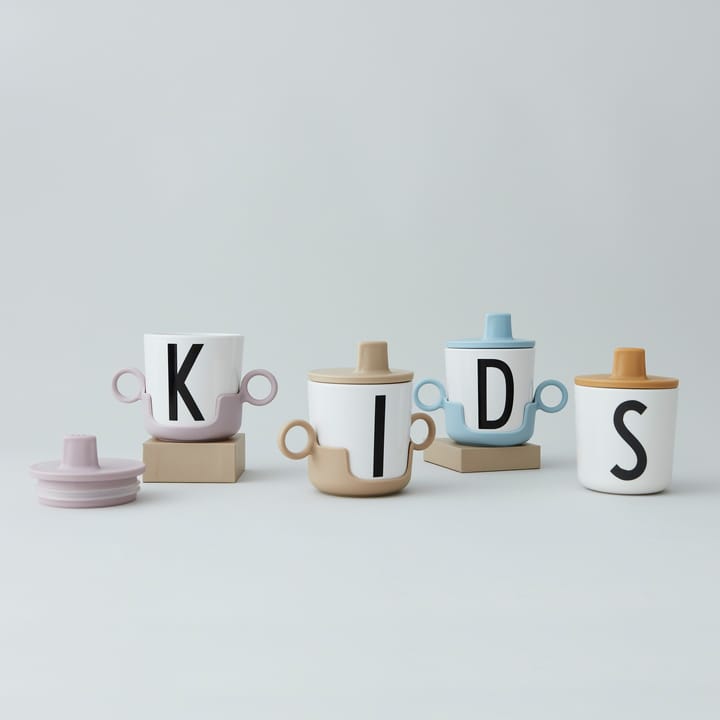 Design Letters beak lid to melamine 杯子, Mustard Design Letters