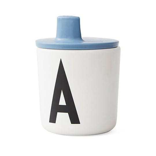 Design Letters beak lid to melamine 杯子, 蓝色 Design Letters
