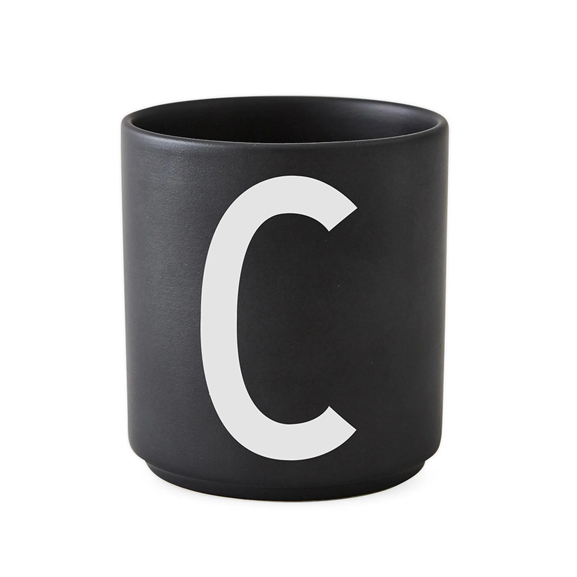 Design Letters 杯子 black, C Design Letters