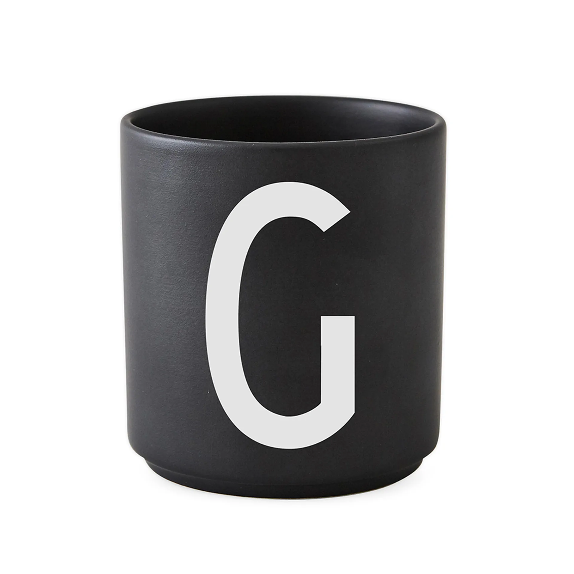 Design Letters 杯子 black, G Design Letters