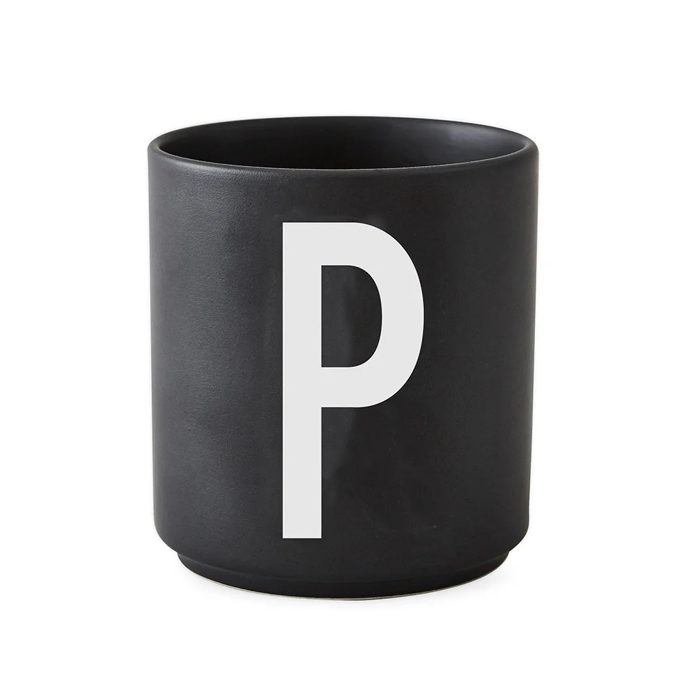 Design Letters 杯子 black, P Design Letters