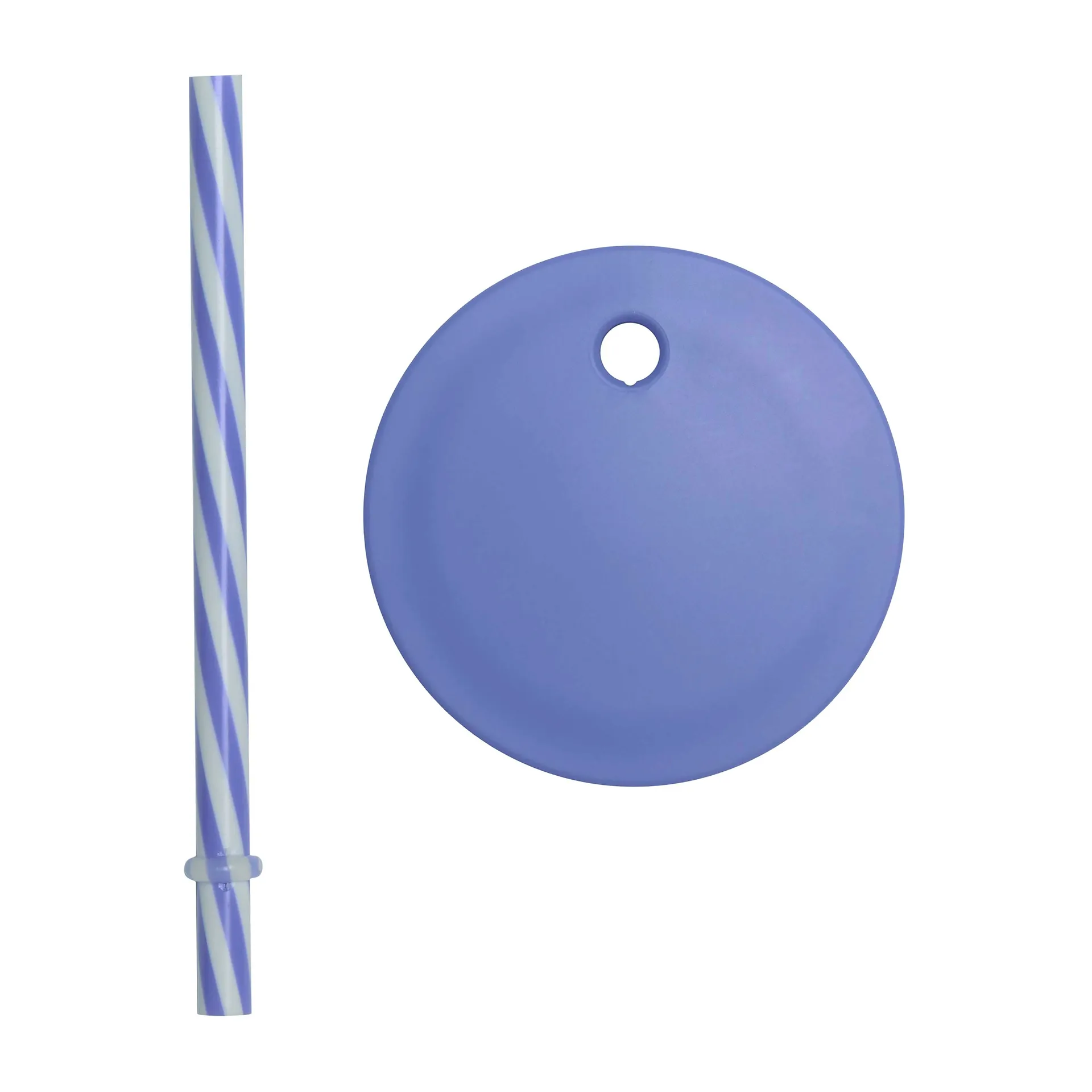 Design Letters 吸管(含盖子）, Blue Design Letters