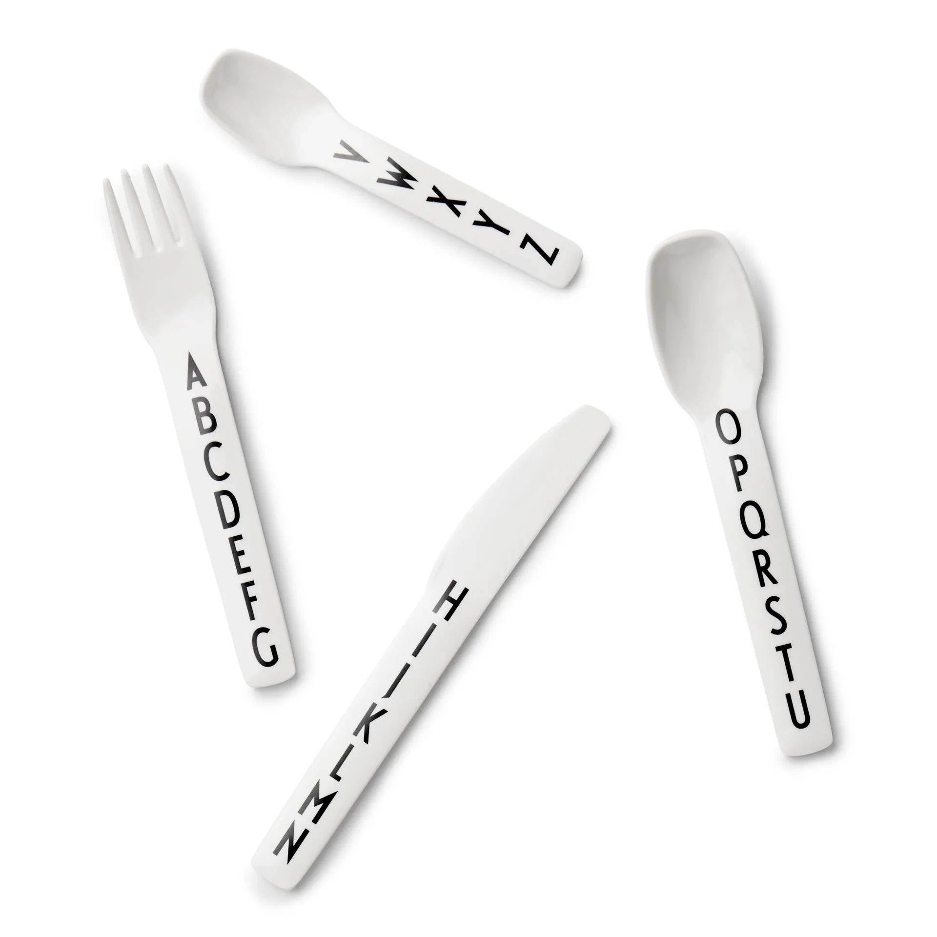 Design Letters children's 餐具 cutlery melamine, 4 pieces Design Letters