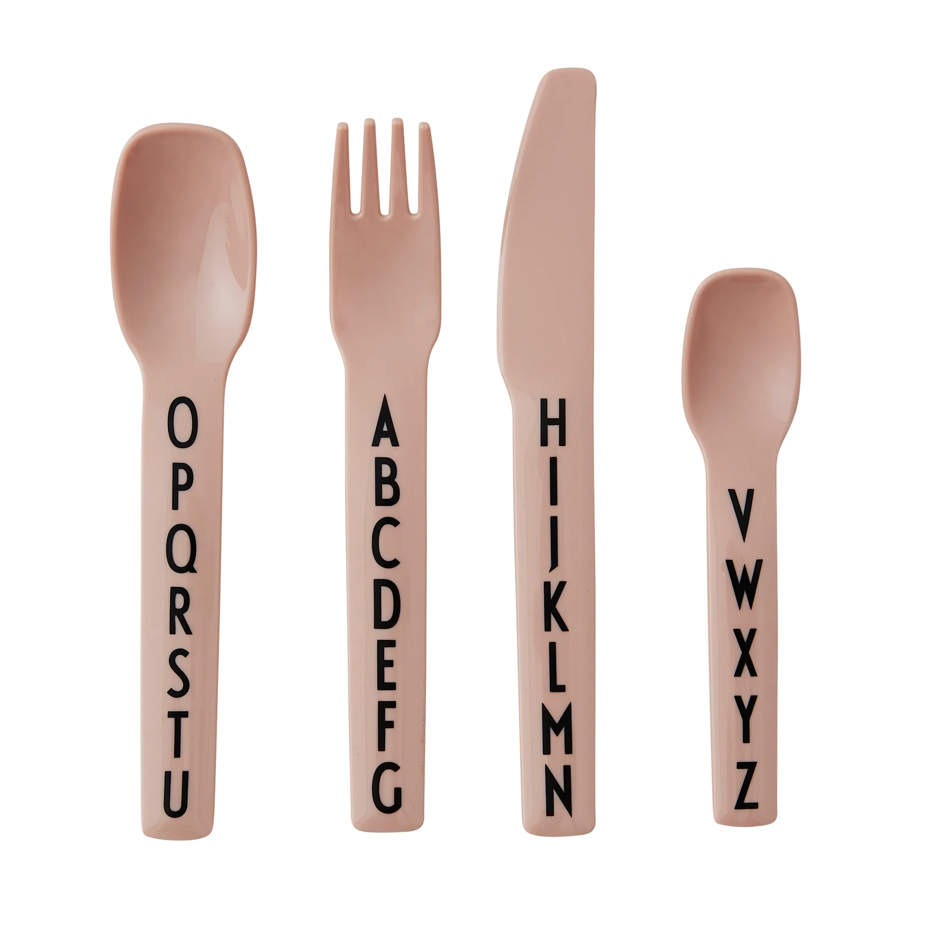Design Letters children's 餐具 cutlery melamine, Nude Design Letters