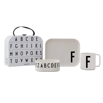 Design Letters children's dinnerware set - F - Design Letters