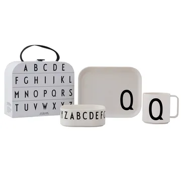 Design Letters children's dinnerware set - Q - Design Letters
