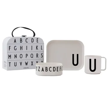 Design Letters children's dinnerware set - U - Design Letters