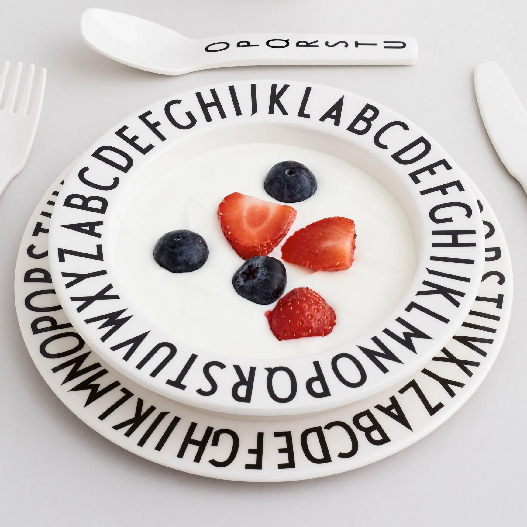 Design Letters Eat & Learn Premium gift set, 绿色-白色 Design Letters