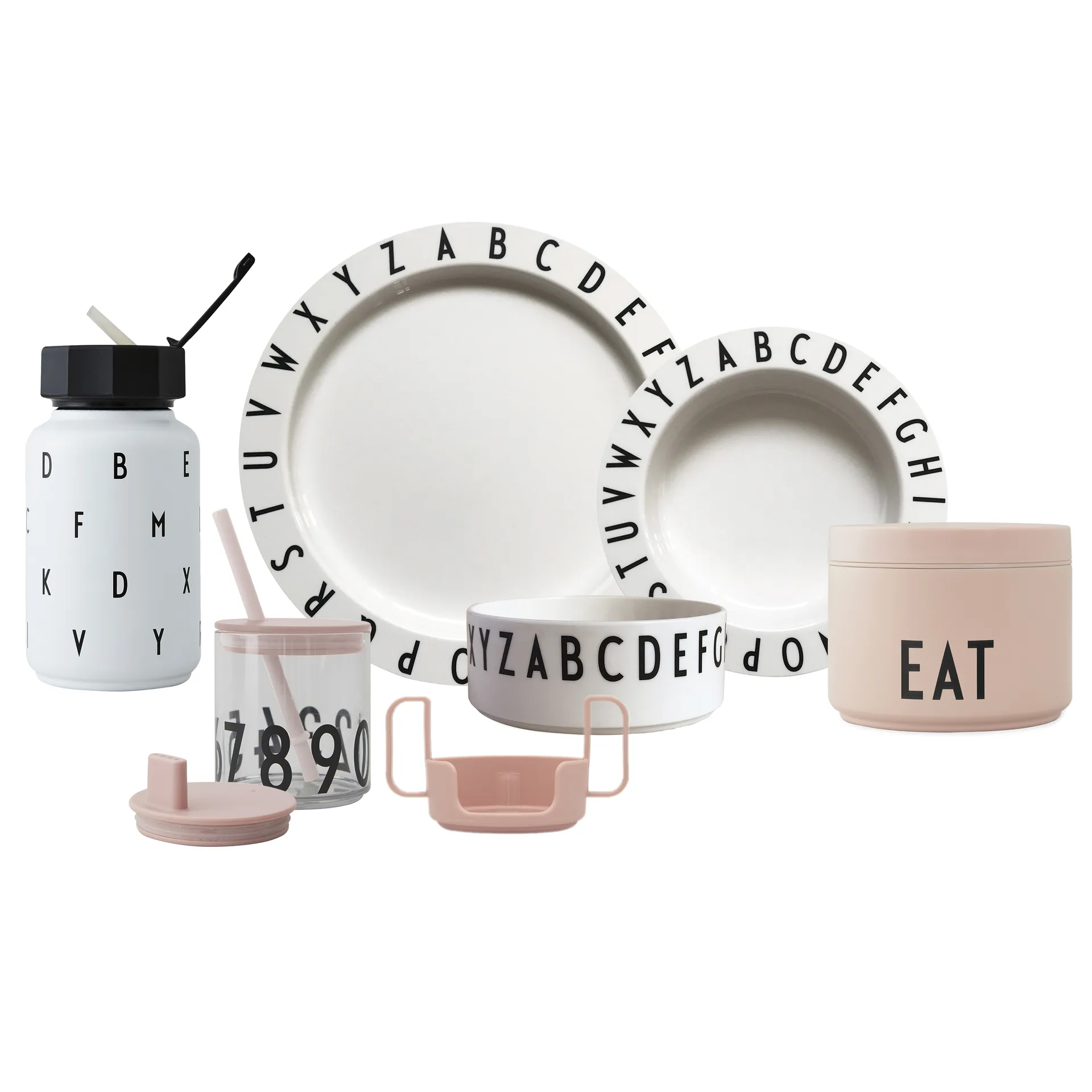 Design Letters Eat & Learn Premium gift set, nude-白色 Design Letters
