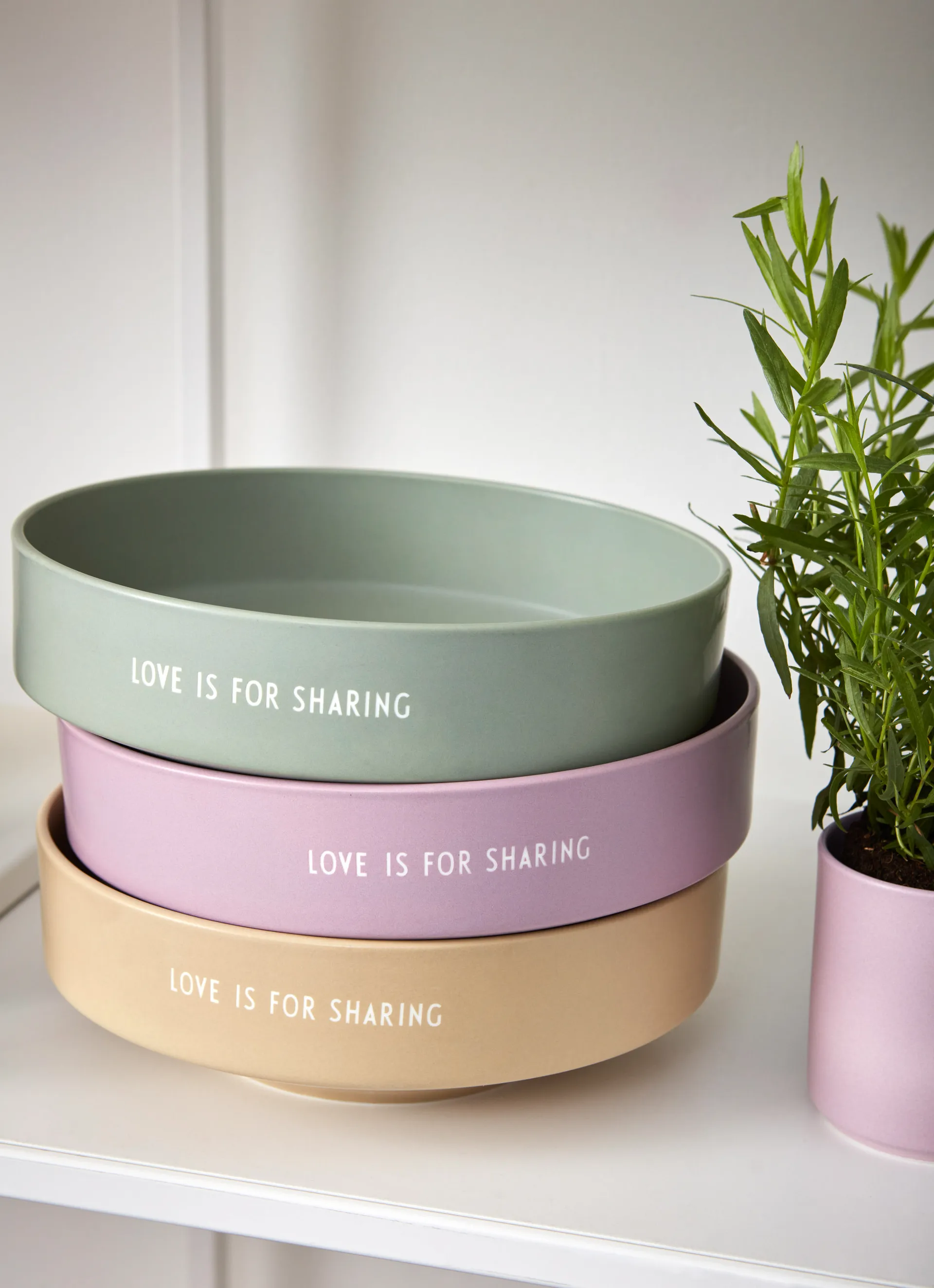 Design Letters favourite 碗 大 Ø22 cm, Lavender Design Letters