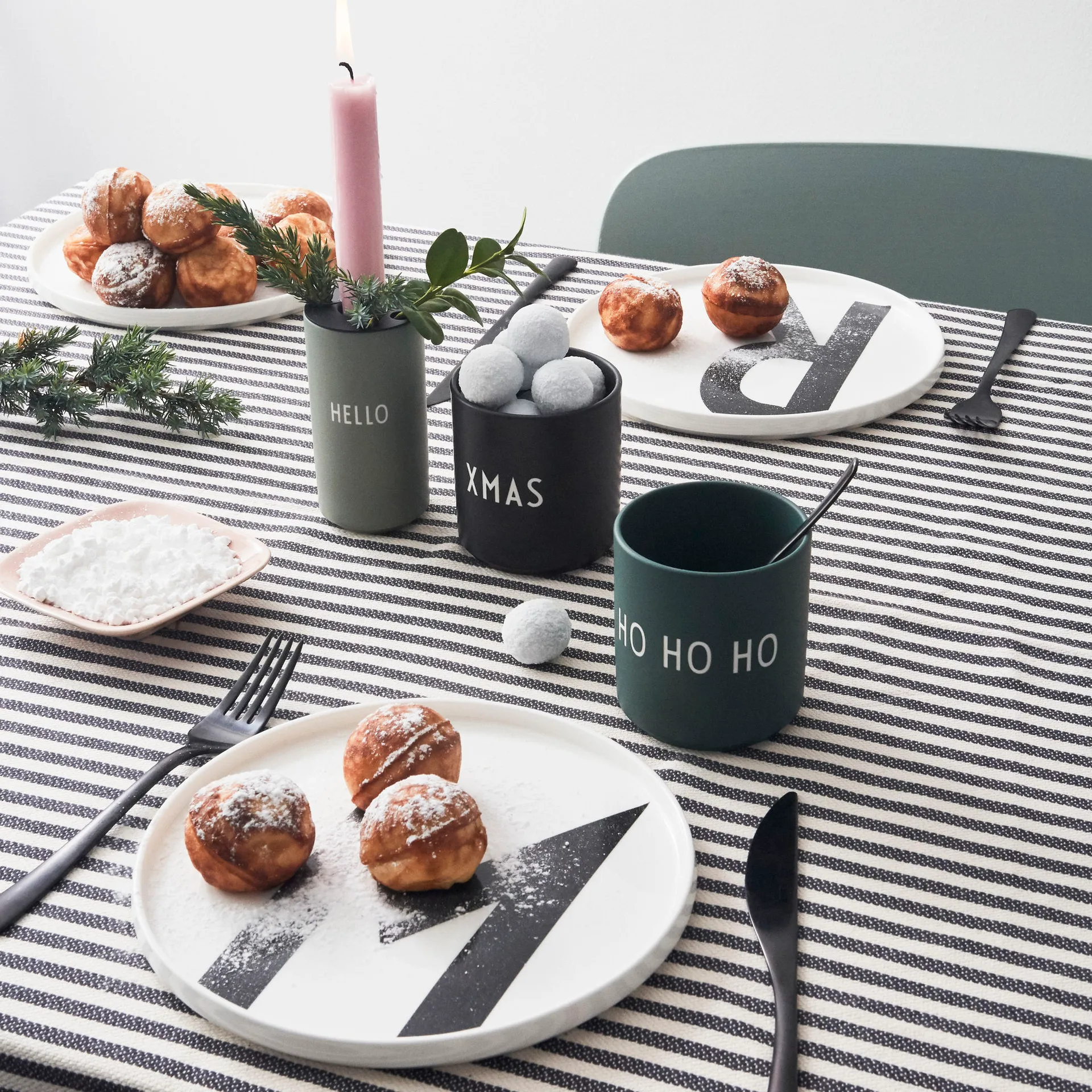 Design Letters favourite 杯子 25 cl, Ho ho ho-深绿 Design Letters