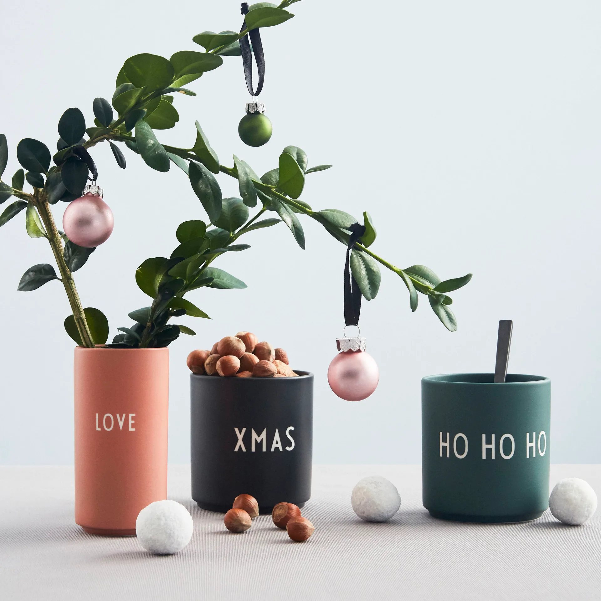 Design Letters favourite 杯子 25 cl, Ho ho ho-深绿 Design Letters