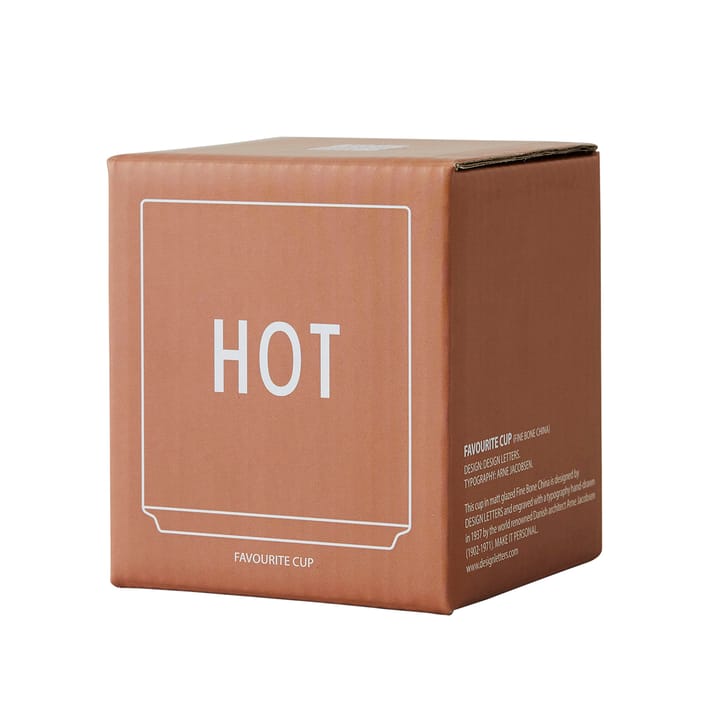 Design Letters favourite 杯子 25 cl, Hot (棕色) Design Letters