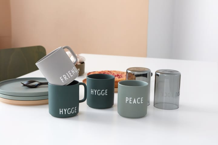 Design Letters favourite 杯子 25 cl, Hygge-dark 绿色 Design Letters