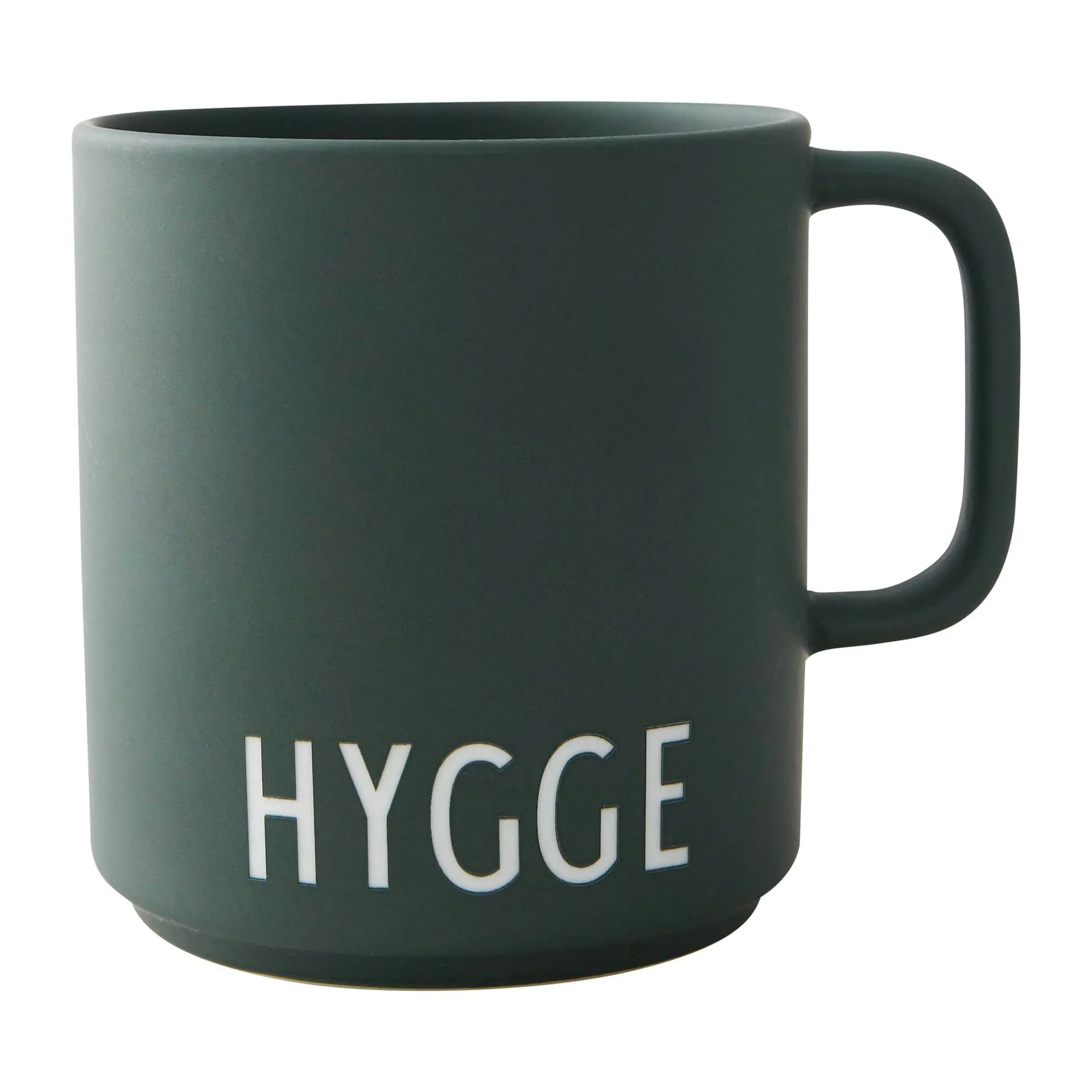 Design Letters favourite 杯子 带把手 25 cl, Hygge-dark 绿色 Design Letters