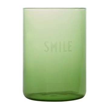 Design Letters favourite 玻璃杯 350ml - 微笑_绿色 - Design Letters
