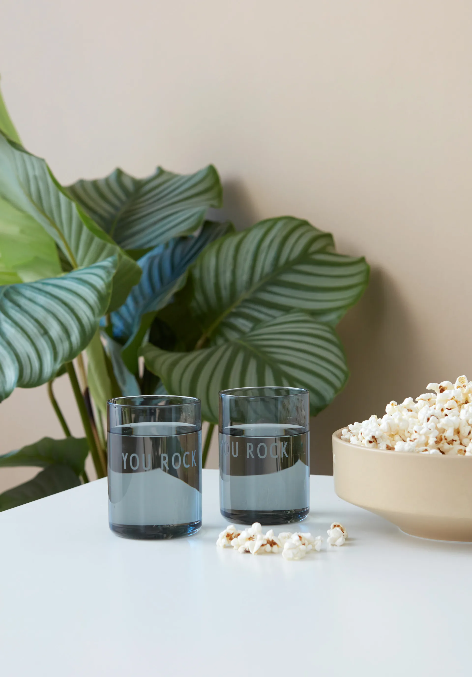 Design Letters favourite glass 35 cl, You rock-黑色 Design Letters