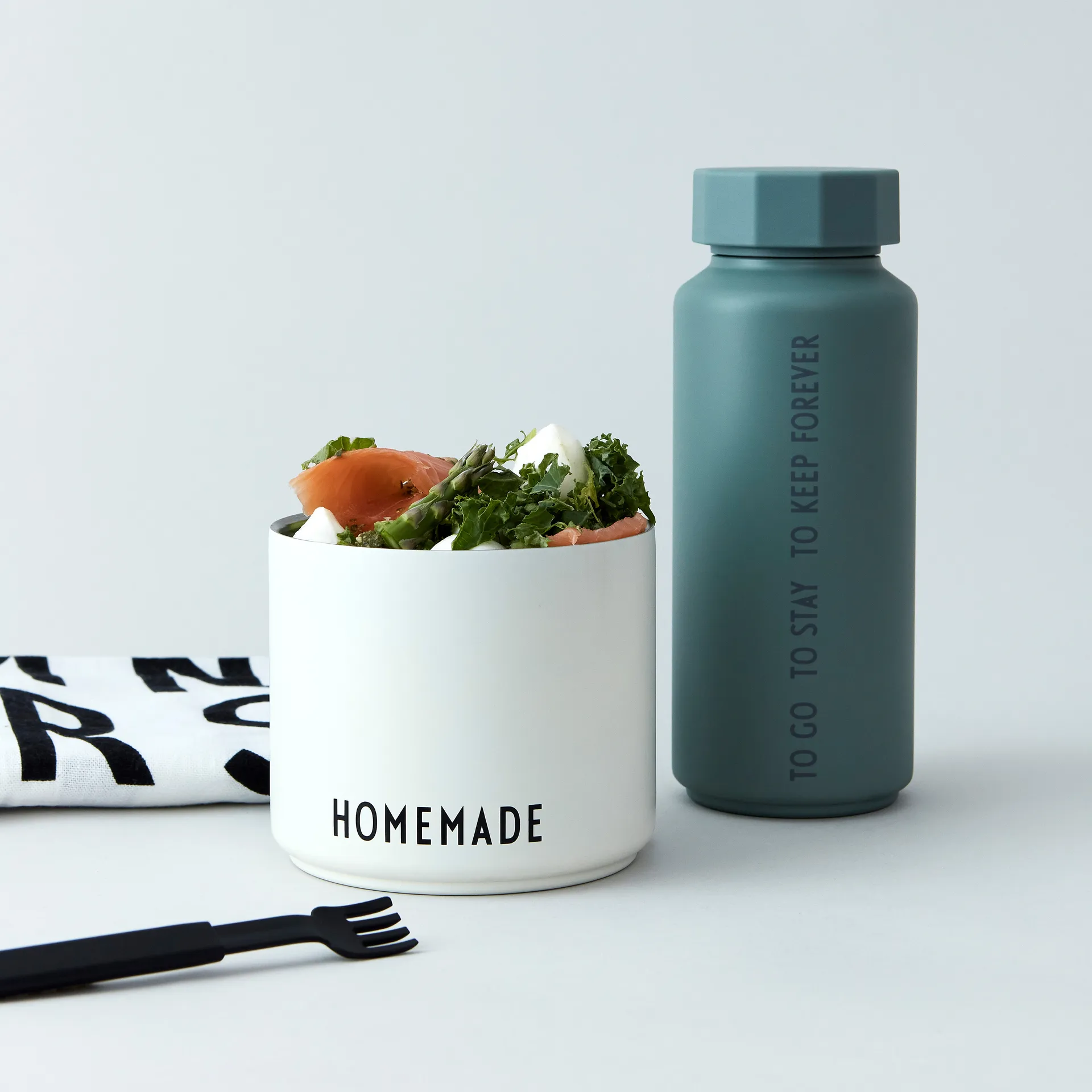 Design Letters 保温杯 flask 特别版本, Dusty 绿色 Design Letters