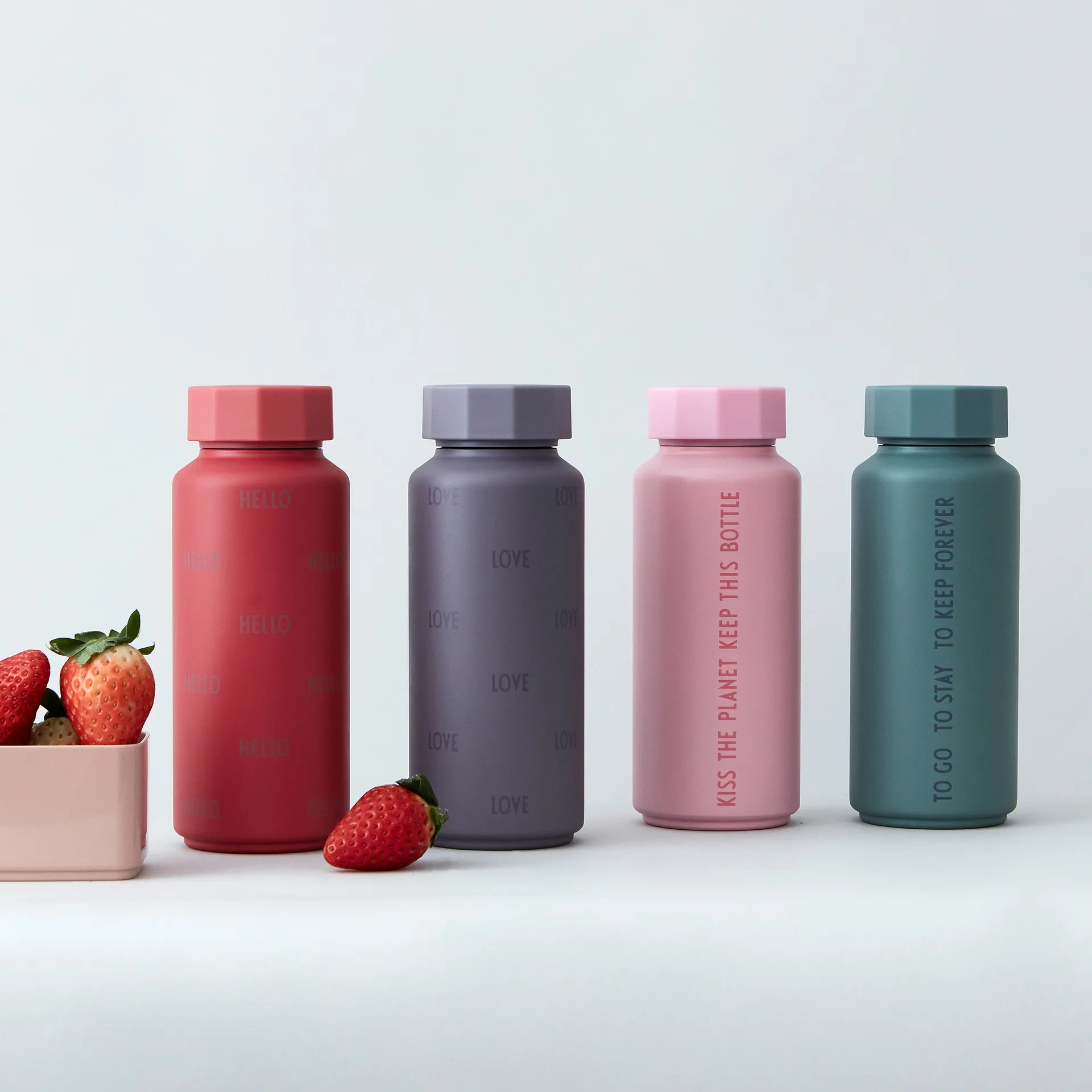 Design Letters 保温杯 flask 特别版本, 紫色 Design Letters