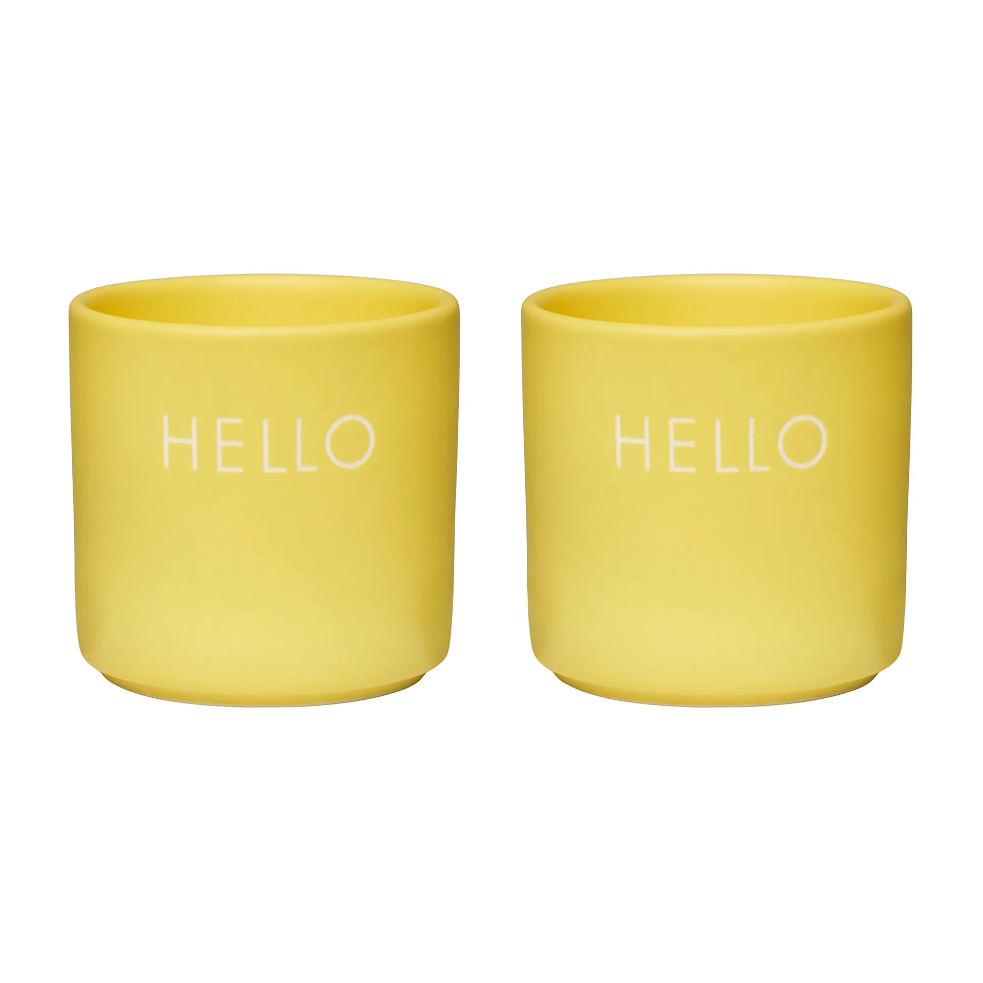 Design Letters 蛋杯 两件套装, Hello-yellow Design Letters