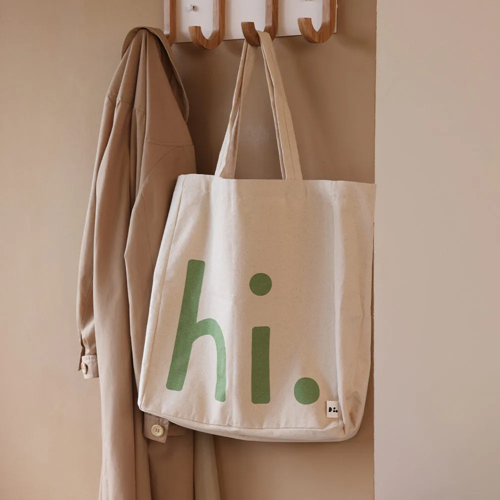 Design Letters hi. bag, 绿色-粉色 Design Letters