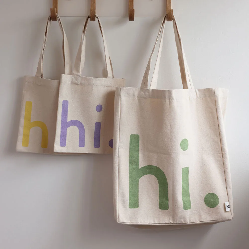 Design Letters hi. bag, 绿色-粉色 Design Letters