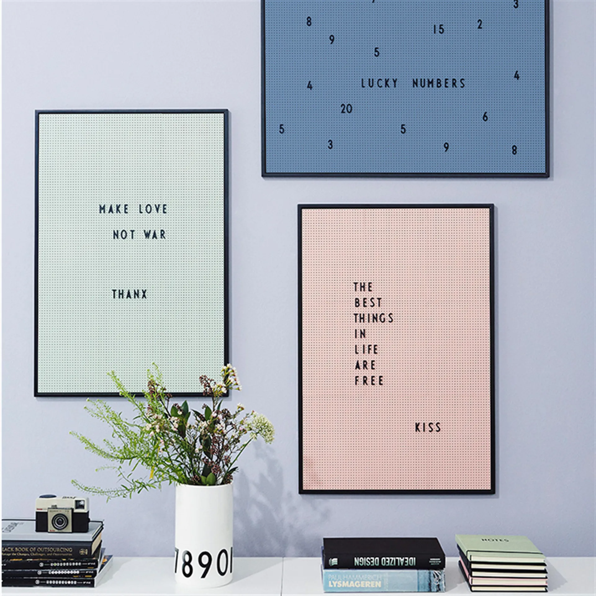 Design Letters letter board A2, 玫瑰色 Design Letters