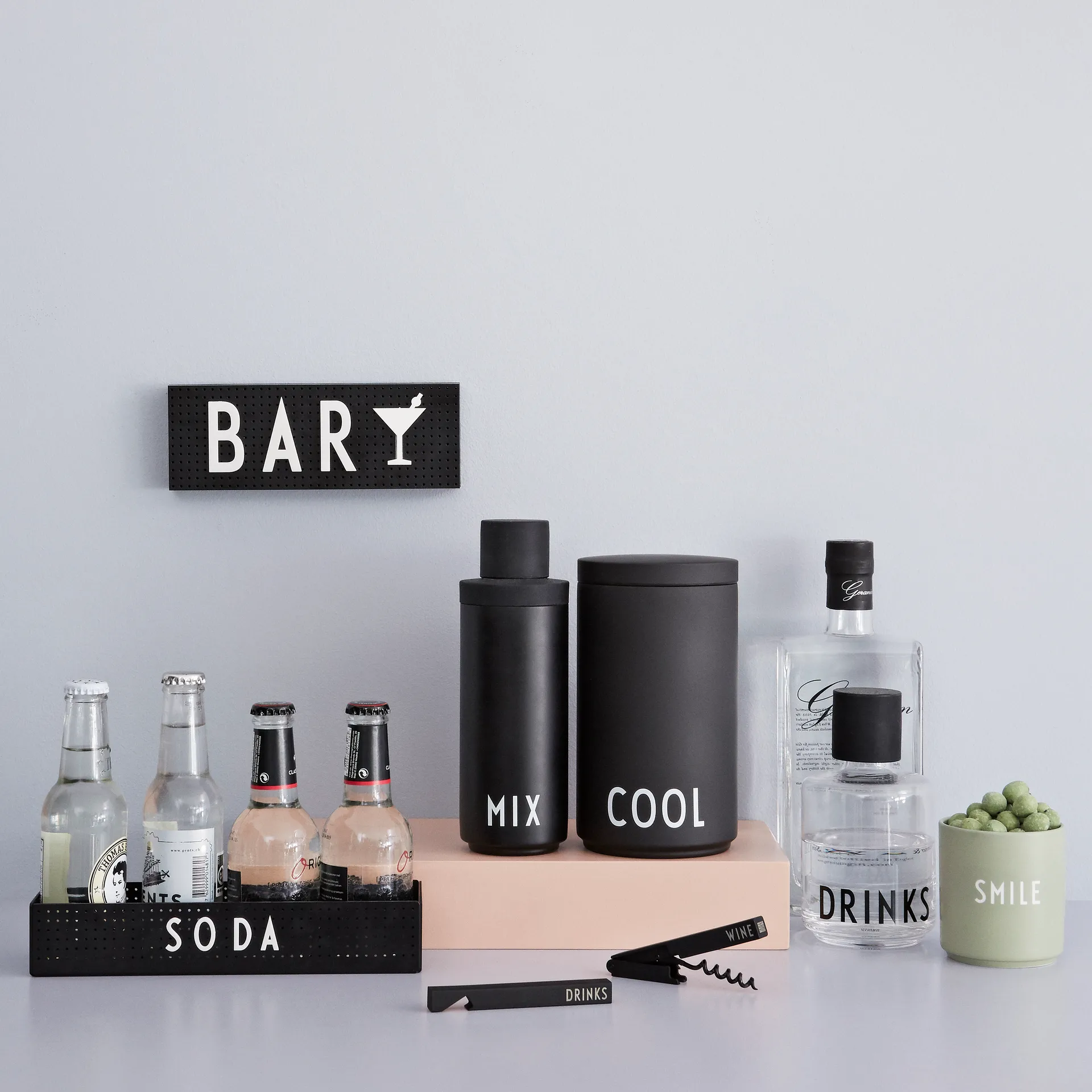 Design Letters letters small, 黑色 Design Letters